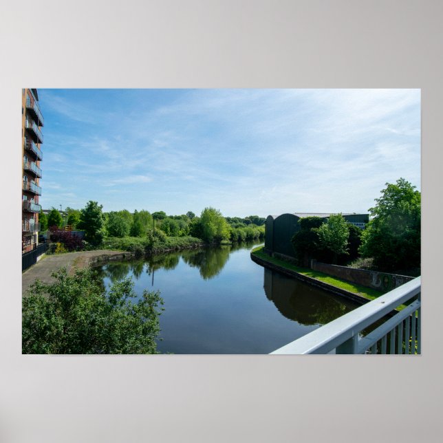 Poster Peaceful Waterside at Wakefield Waterfront (Frente)