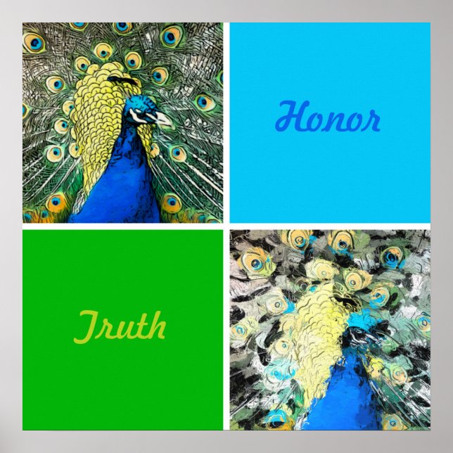 Poster Peacock Art (Frente)