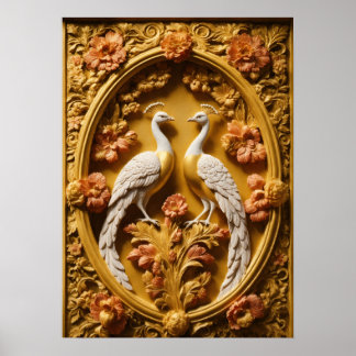 Poster Peacock Art Elegante - Melhore seu espaço