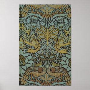 Poster Peacock e Dragon (por William Morris)