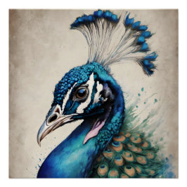 Póster Peacock no 6 Glossy Poster