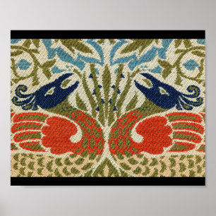Poster Peacock, William Morris