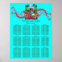 PEACOCKS Red Swirl Blue Seating Chart