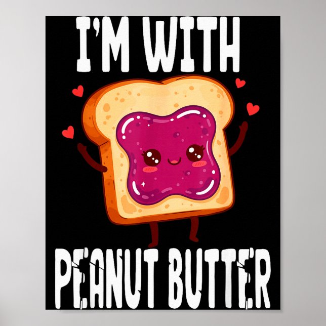 Poster Peanut Butter Jelly Matching Couples Halloween Fun (Frente)