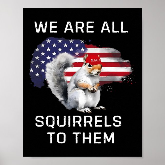 Poster Peanut The Squirrel - Justiça Para Peanut Mega Pea (Frente)