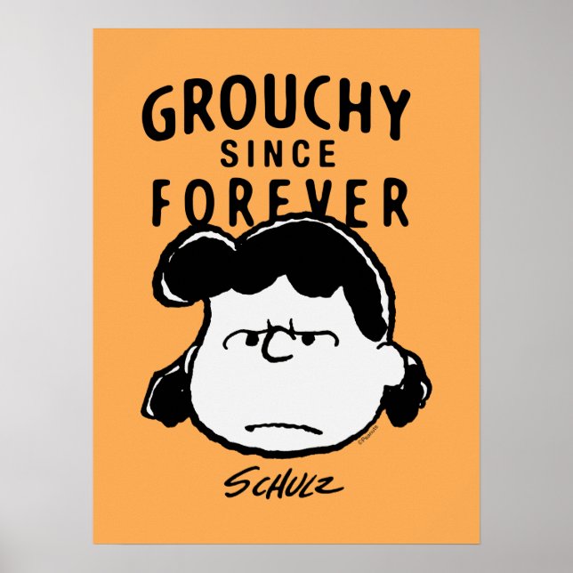 Poster Peanuts | Grouchy Since Forever Lucy (Frente)