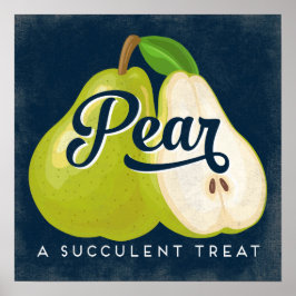 Poster Pear Vintage Fruta