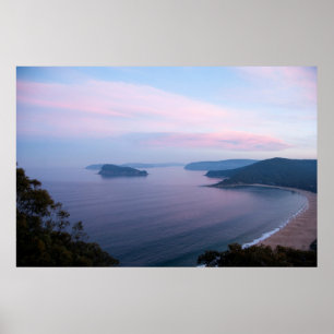 Poster Pearl Pearl Beach Rosa Sunset