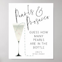 Pearls Prosecco Adivinha Quantos Jogos de Chá de p