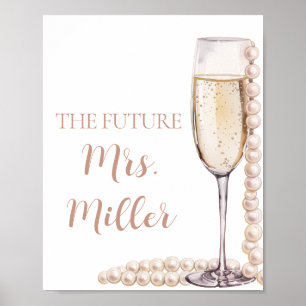 Poster Pearls Rosa Elegantes e Futuro Prosecco