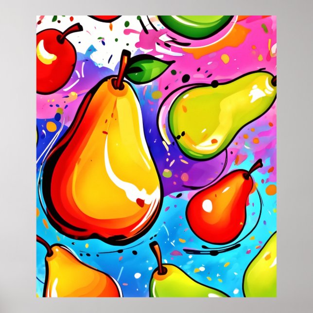 Poster Pears Pop Art (Frente)