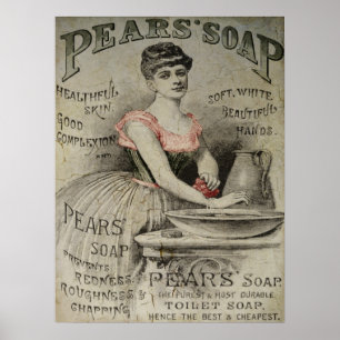 Póster Pears Soap Advertisement