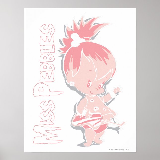 Póster PEBBLES™ a rosa (Frente)