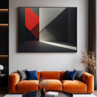 Poster Peça Abstrata Moderna Eletrônica