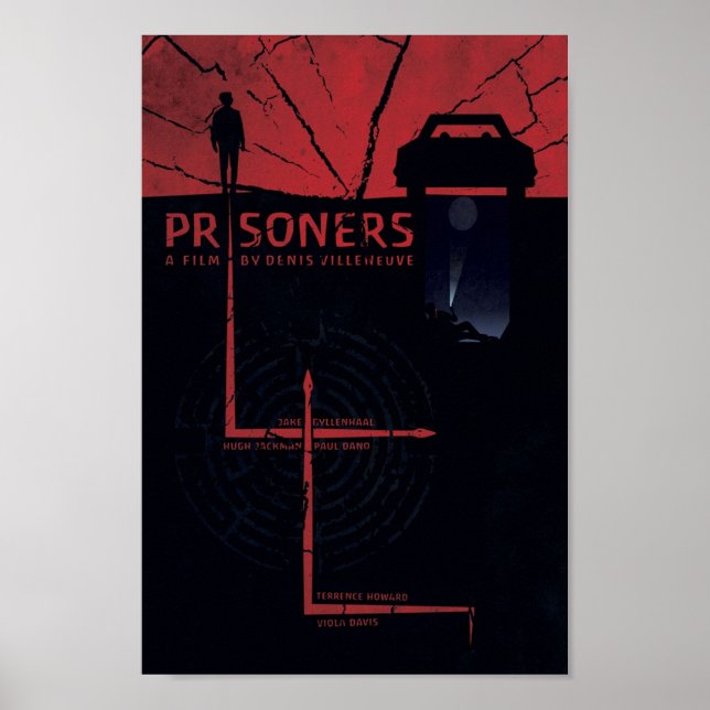 Poster Peça de Arte de Filme de Prisioneiros (Frente)