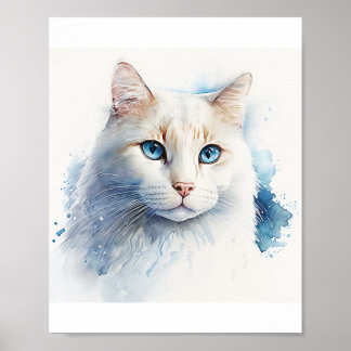 Poster Peça de Arte de Gato Personalizada que Captivará o