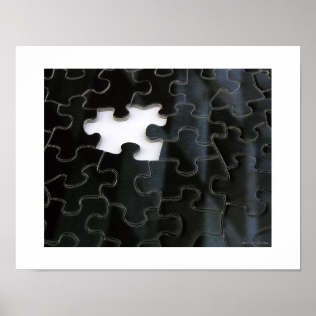 Póster Peça de Puzzle Faltando (Frente)