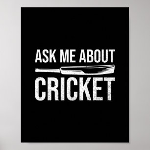 Poster Peça-me uma Citação Sobre Críquete Para Um Jogador