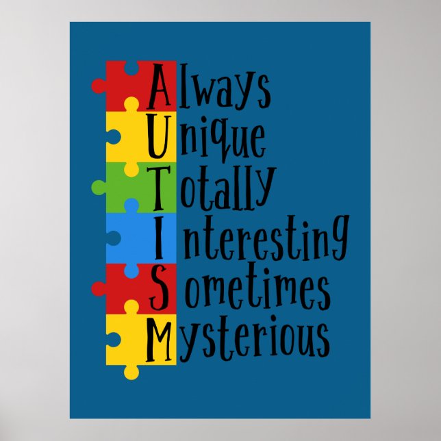 Poster Peças de autismo (Frente)