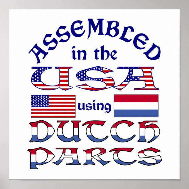 Póster Peças Holandesas (Frente)