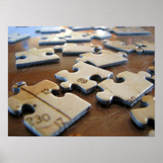 Poster Peças quebra-cabeça