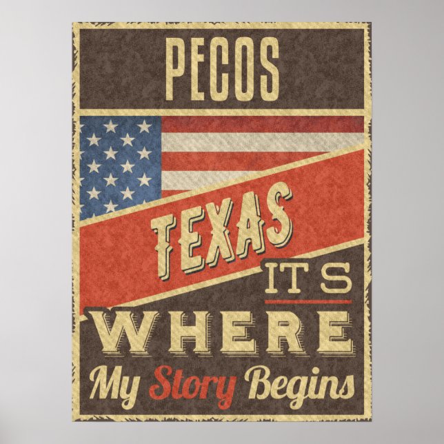 Poster Pecos Texas (Frente)