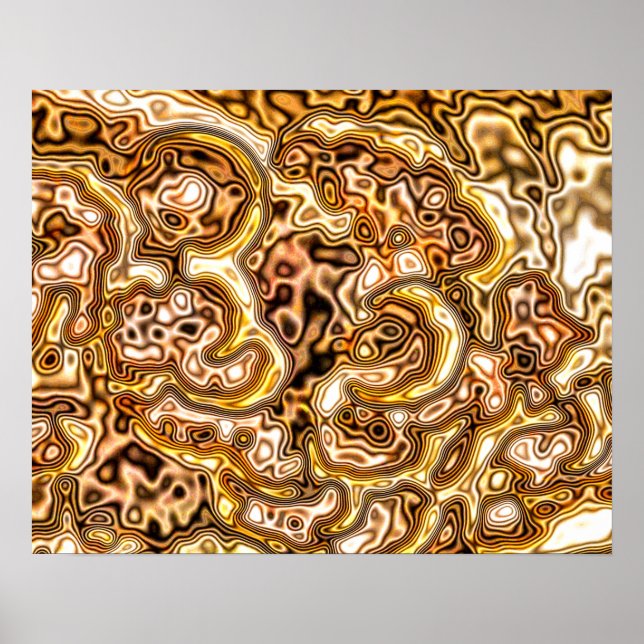 PÓSTER PEDAÇOS DOURADOS (Frente)