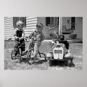 Póster Pedal Power, 1930