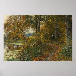 Poster Peder Monsted - floresta de Charlottendun