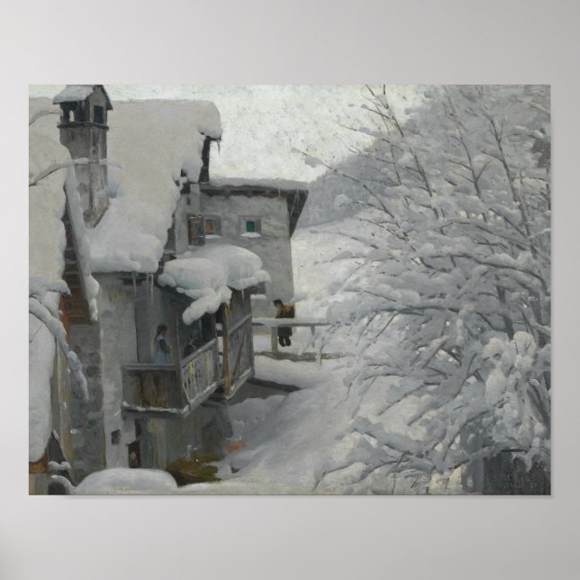 Poster Peder Monsted - Ponte-Campovasto (Frente)
