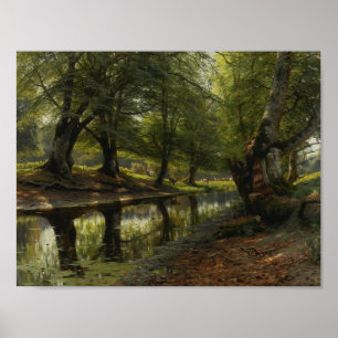 Poster Peder Monsted - Uma Corrente através do Vale