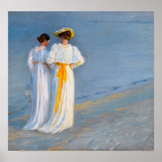 Poster Peder Severin Kroyer - Anna Ancher & Marie Kroyer (Frente)