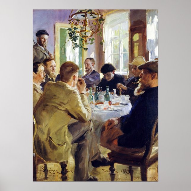 Poster Peder Severin Kroyer - Hora do almoço (Frente)