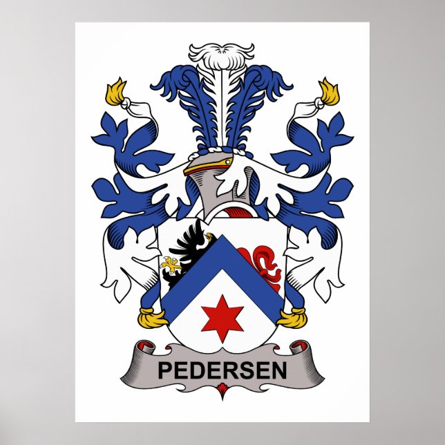 Poster Pedersen Family Crest (Frente)