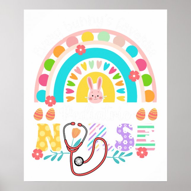 Poster pediatric nurse, retro, vintage (Frente)