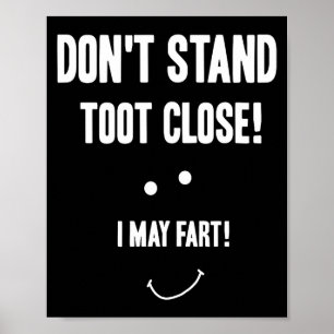 Poster Pedo engraçado não fique perto posso peidar