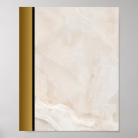Pedra Branca de Marble / Arte de Borda Dourada Pre