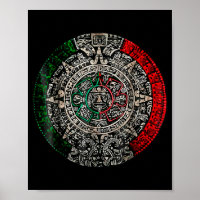 Pedra do Sol do Calendário Asteca Arte Mexicana Es