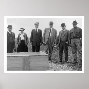 Póster Pedra fundamental da Universidade do Alasca 1916