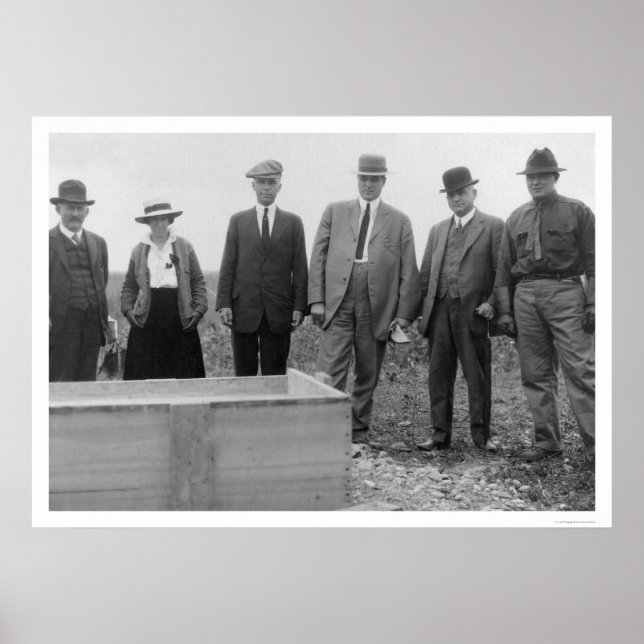 Póster Pedra fundamental da Universidade do Alasca 1916 (Frente)