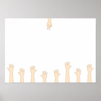 Poster Pedra-papel-tesoura