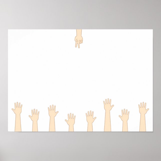 Poster Pedra-papel-tesoura (Frente)
