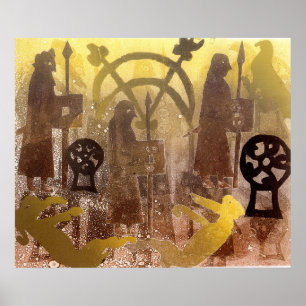 Póster Pedra Pictish de Birsay