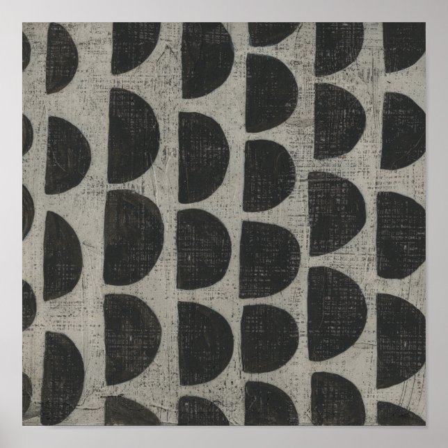 Poster Pedra - Semicírculos (Frente)