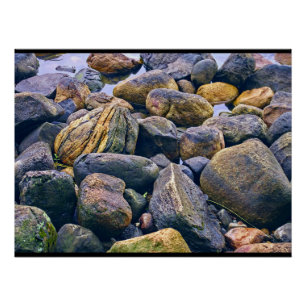 Póster Pedras coloridas