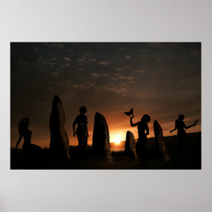 Póster Pedras de druidas da paz