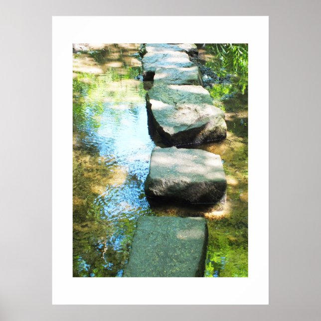 Poster Pedras de espaçamento (Frente)