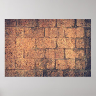Poster Pedras de parede de tijolos de arquitetura