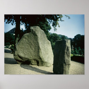 Póster Pedras do rune de Viking