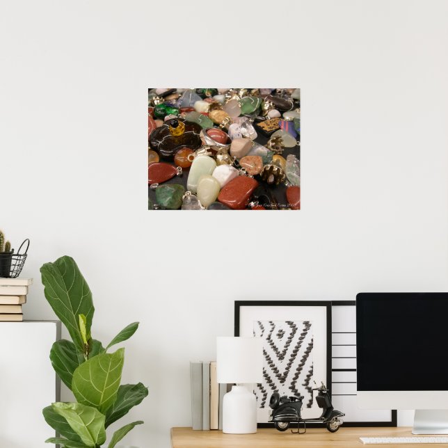 Póster Pedras e pulseiras (Escritório em casa)